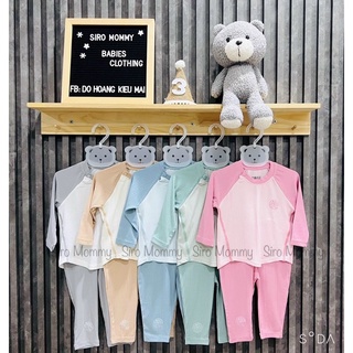 Bộ dài tay raglan modal organic Hrnee