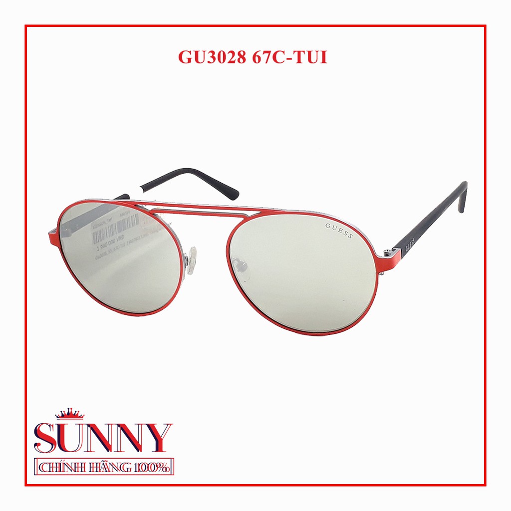Kính mát thời trang Guess chính hãng - GU3028 nhiều màu, thiết kế dễ đeo bảo vệ mắt