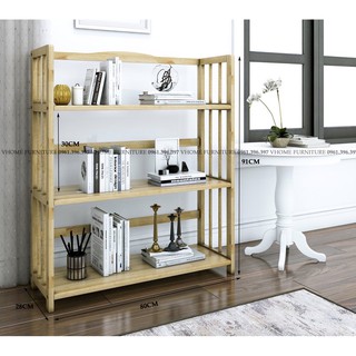KỆ SÁCH 3 TẦNG 92X80X28