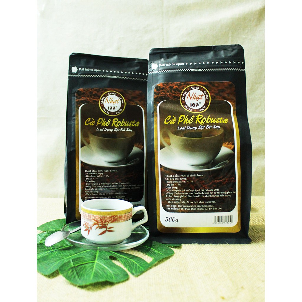 [Mã LTP50 giảm 50000 đơn 150000] Cà phê robusta nguyên chất Cô Cự loại bột 250gr