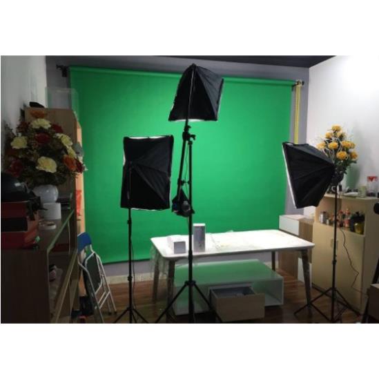 Bộ Đèn Studio Chụp Ảnh Sản Phẩm Chân Đèn 2m Kèm Softbox 50x70