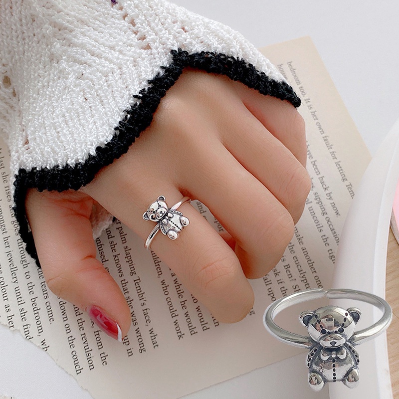 Nhẫn Hở Tùy Chỉnh Kích Thước Thời Trang Vintage Dễ Thương Cho Nữ