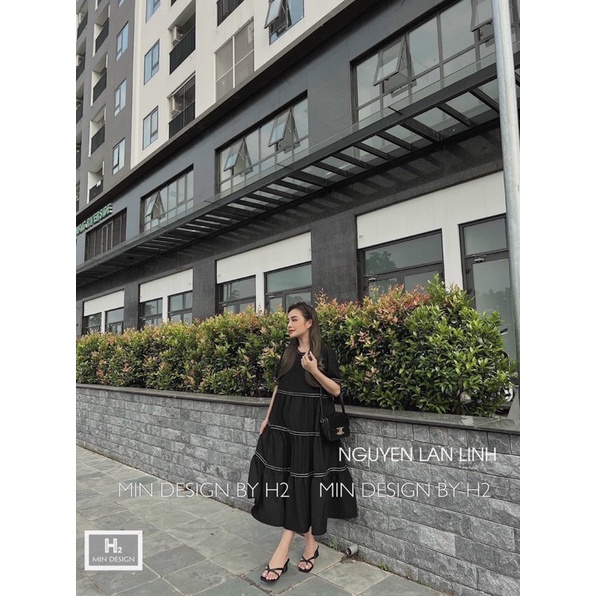 Váy maxi nữ dáng xoè cao cấp