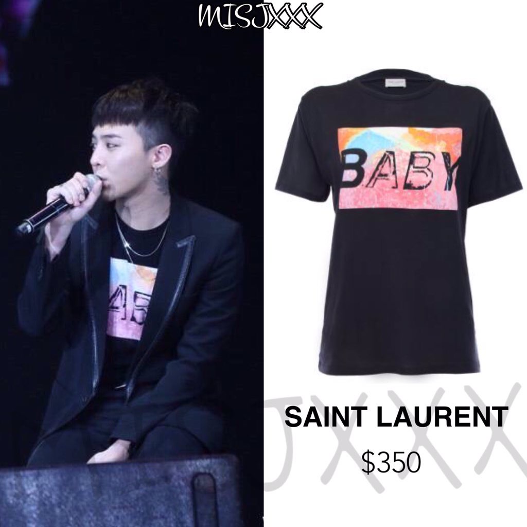 Áo thun YSL Baby G-Dragon Sơn Tùng MTP đen trắng