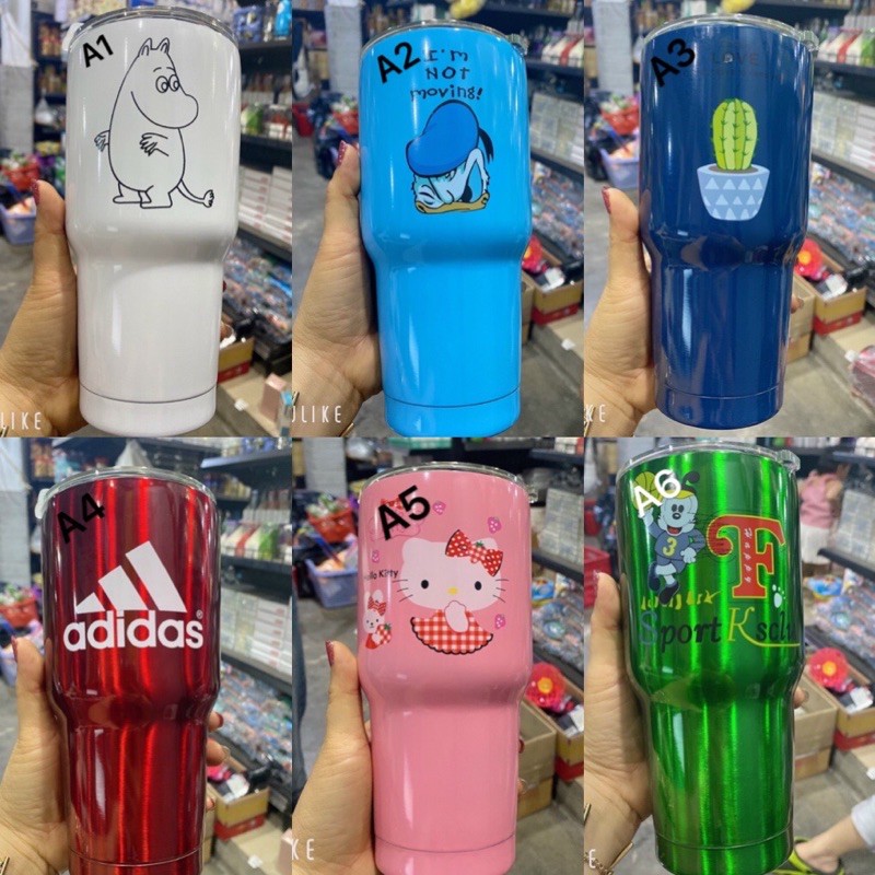 Ly giữ nhiệt 900ML inox 304 2 lớp, ly giữ nhiệt tặng kèm ống hút inox, cọ rửa và túi đựng