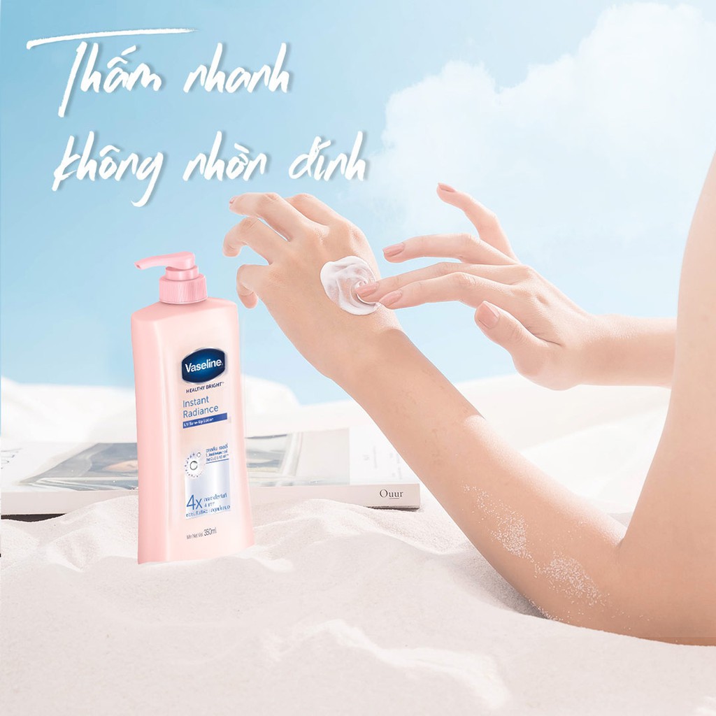 Sữa Dưỡng Thể Trắng Da Tức Thì Vaseline Healthy White Instant Fair Instant Radiance Lotion