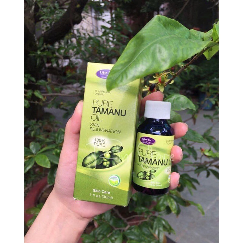 Dầu dưỡng da ngăn ngừa và giảm mụn, thâm mụn Dầu mù u Tamanu life flo - Chính hãng