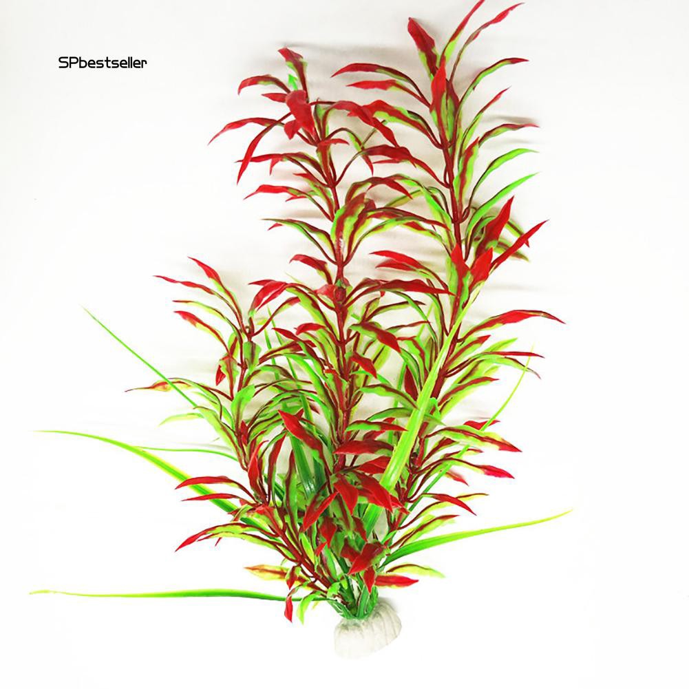 Cây cỏ nhân tạo bằng nhựa trang trí bể cá