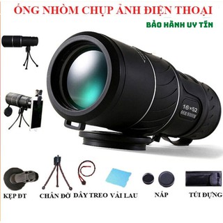 [ Xả kho tết] Ống nhòm 1 mắt, ống ngắm Bushnell 16x52 (Đen) - Chính hãng bảo hành 1 đổi 1