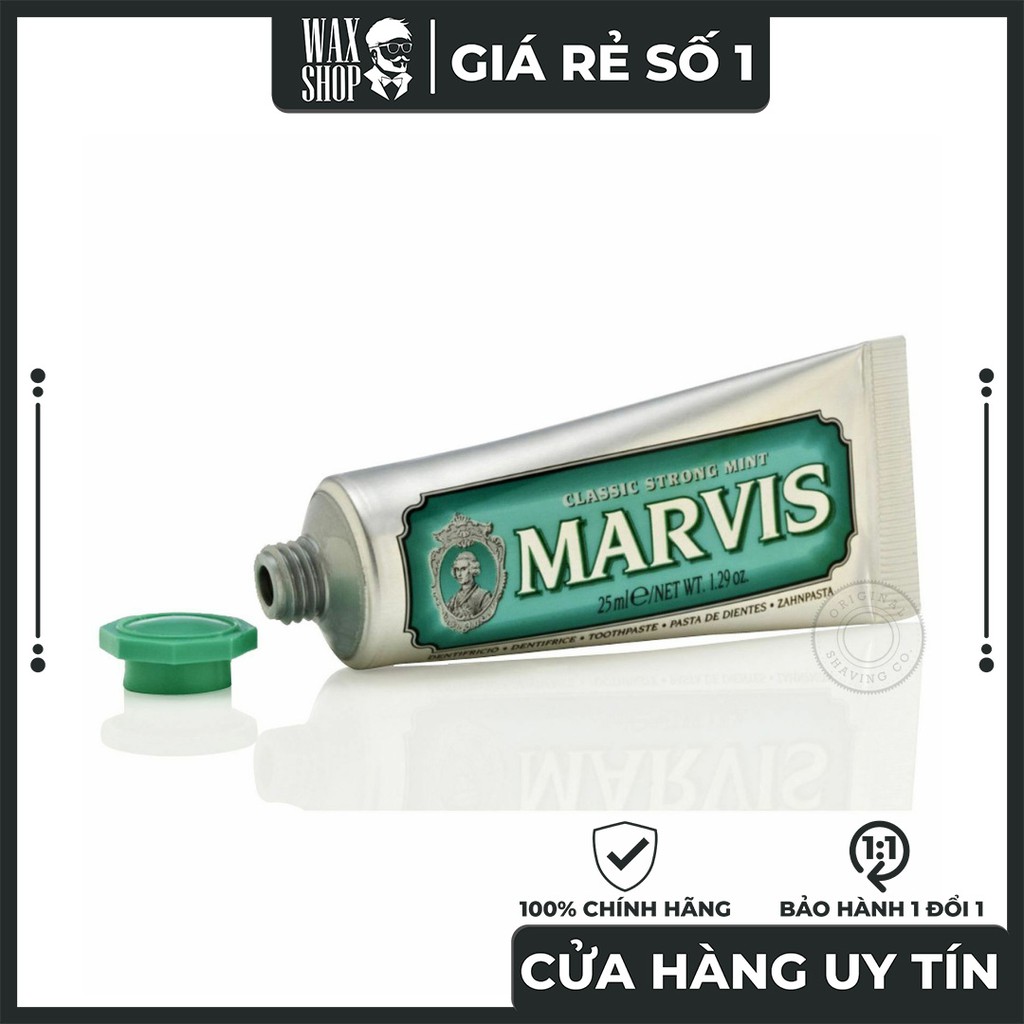 Kem Đánh Răng Classic Strong Mint - Marvis (Italia)  [NỘI ĐỊA Ý]  Giúp Làm Trắng Răng, Đánh Bật Mảng Bám.