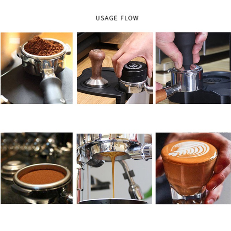Coffee Tamper Distributor Leveler Coffee Bean Press Tool 58mm