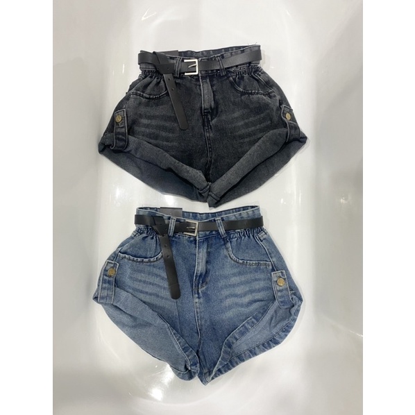 Mã 026-9037- 8439 QUẦN SÓC BÒ CHUN EO - KÈM ĐAI ĐEN