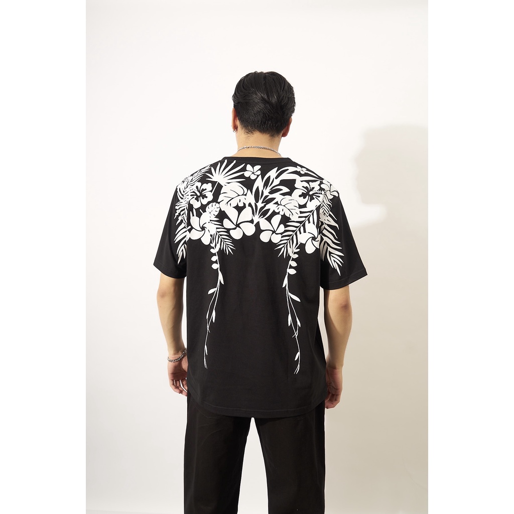 Áo thun unisex shadow màu đen vải cotton thoáng mát VICOLAS SHADOW TEE