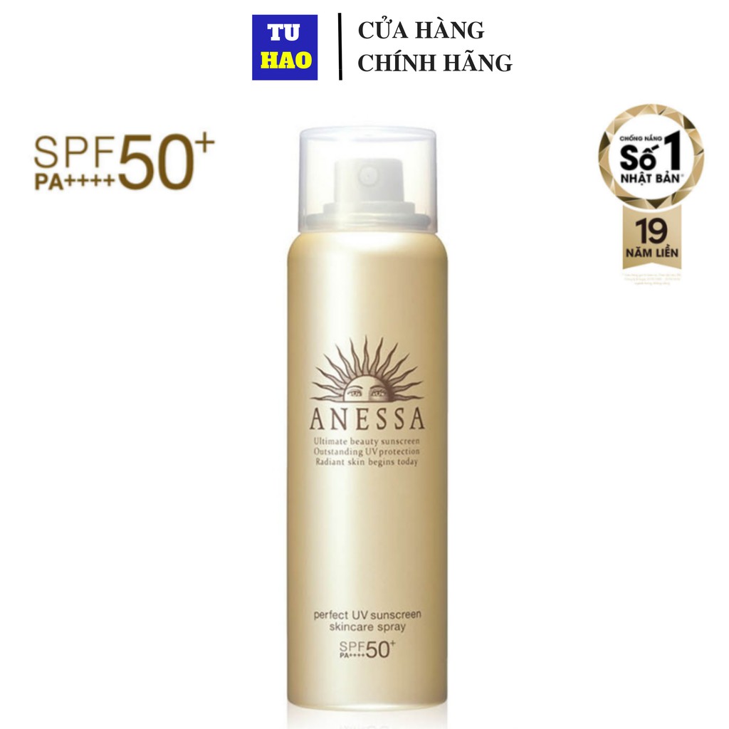 Xịt chống nắng bảo vệ hoàn hảo Anessa Perfect UV Sunscreen Skincare Spray 60g