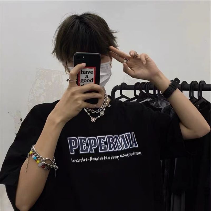 Áo thun tay lỡ nam nữ, áo phông unisex form rộng chất cotton mát mịn thấm hút mồ hôi in hình PE PE | BigBuy360 - bigbuy360.vn