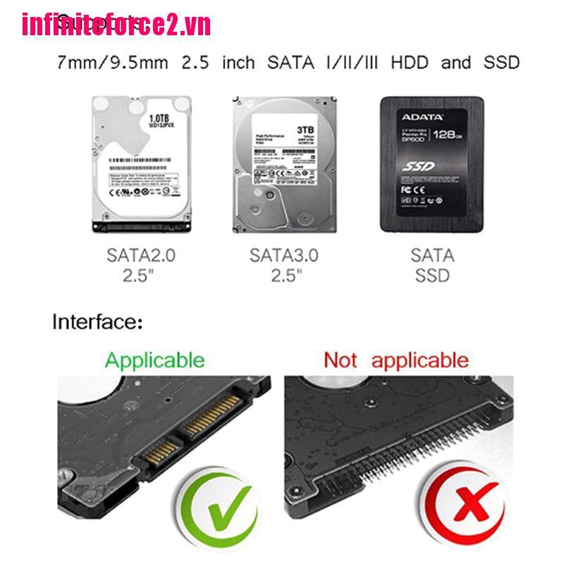 Hộp Đựng Ổ Cứng 2.5 '' Usb 3.0 Sang Sata Ssd Hdd