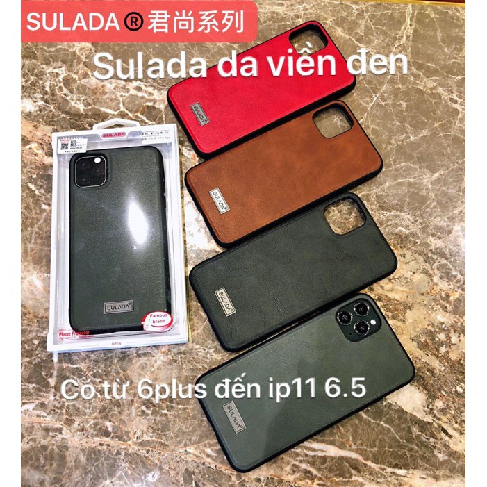 Ốp lưng da SULADA IPHONE 6/6plus/7plus/8 Plus viền dẻo Chống sốc ( chính hãng )