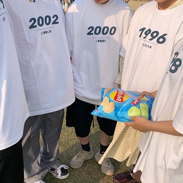 Áo Thun Ngắn Tay Dáng Rộng Thời Trang Dành Cho Cặp Đôi