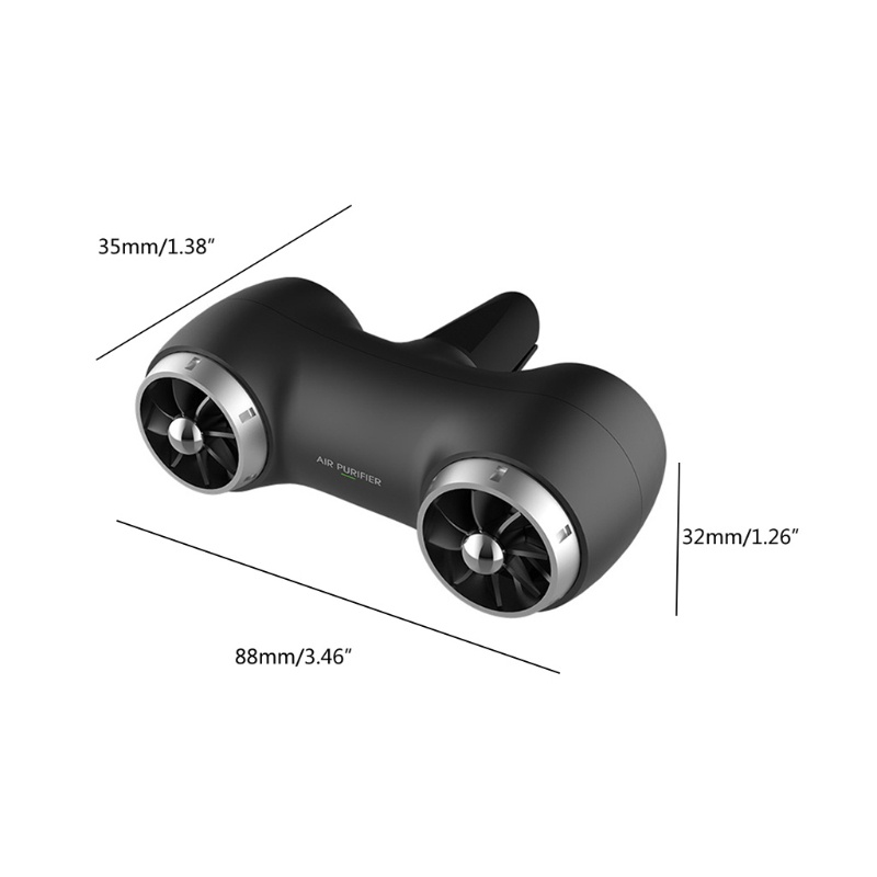 Máy Lọc Không Khí Ion Âm Pm2.5 Mini USB Dành Cho Xe Hơi
