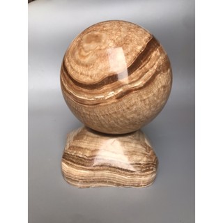 cầu bi nâu đất Vân gỗ ĐK 16 cm