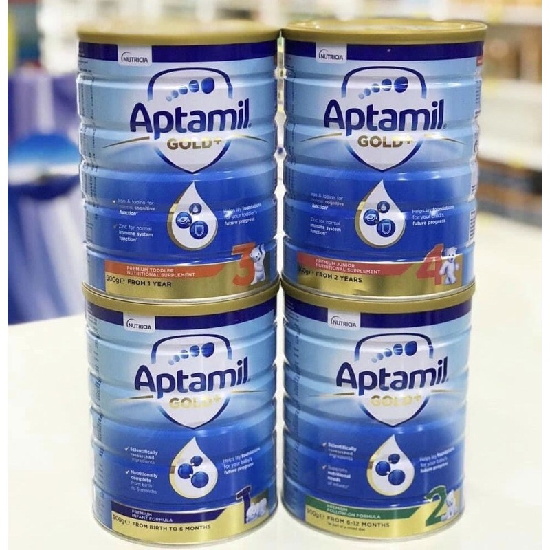 Sữa Aptamil Gold ( mẫu mới ) Của Úc 900g Date 2022