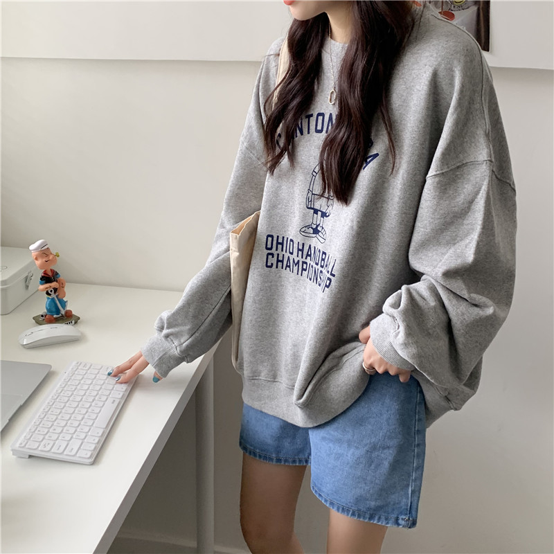 Áo Sweater In Hình Hoạt Hình Phong Cách Hàn Quốc Cho Nữ | BigBuy360 - bigbuy360.vn