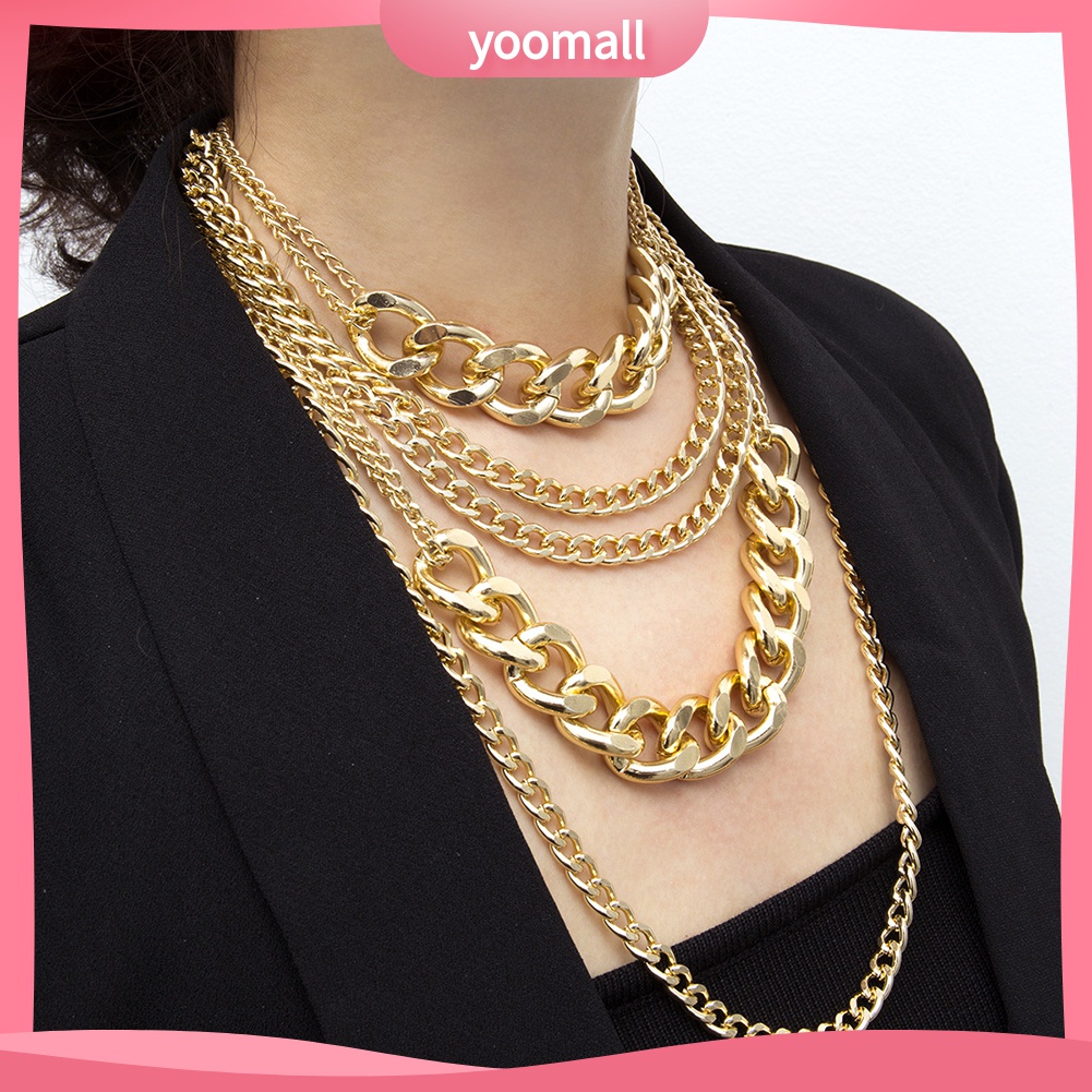 Dây chuyền nhiều lớp phong cách punk rock dành cho nữ