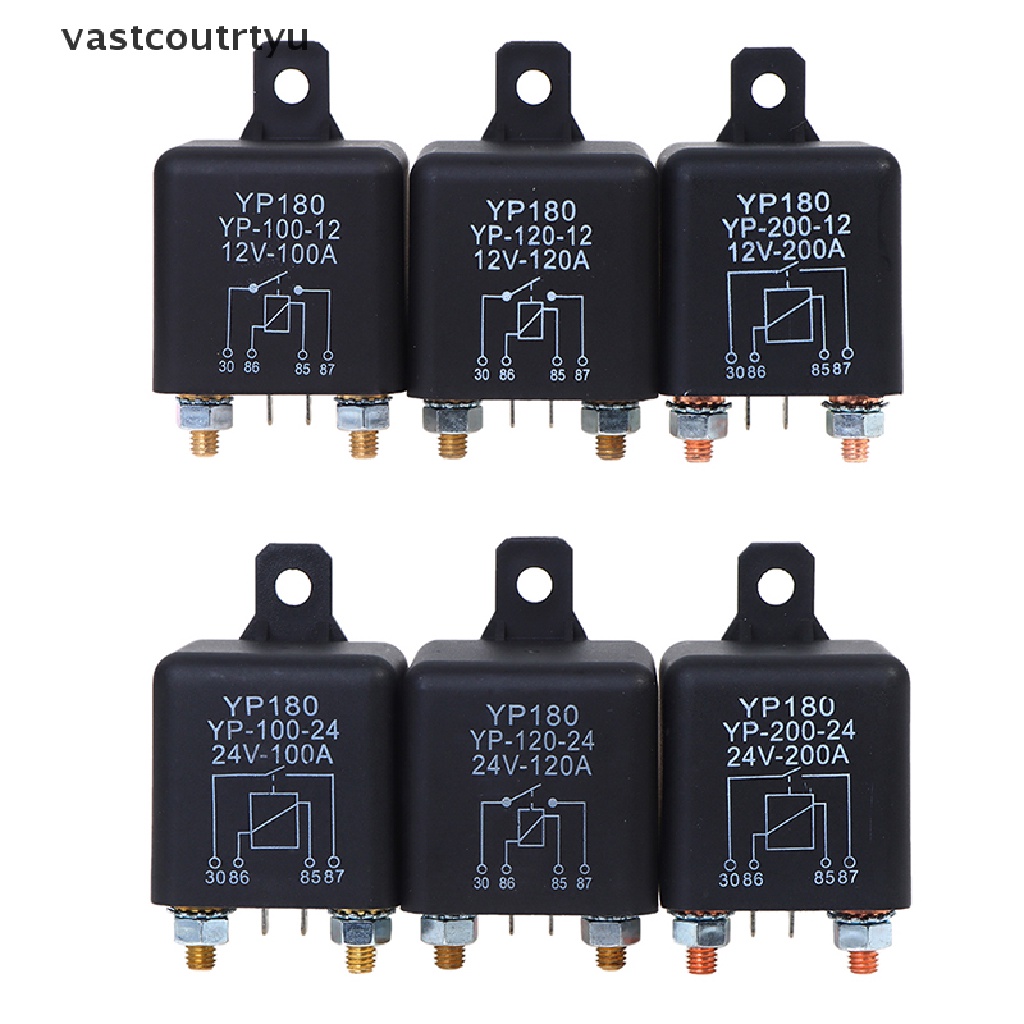 Vas Starting relay 200A 100A 12V/24V Power Automotive Heavy Current Start Relay n