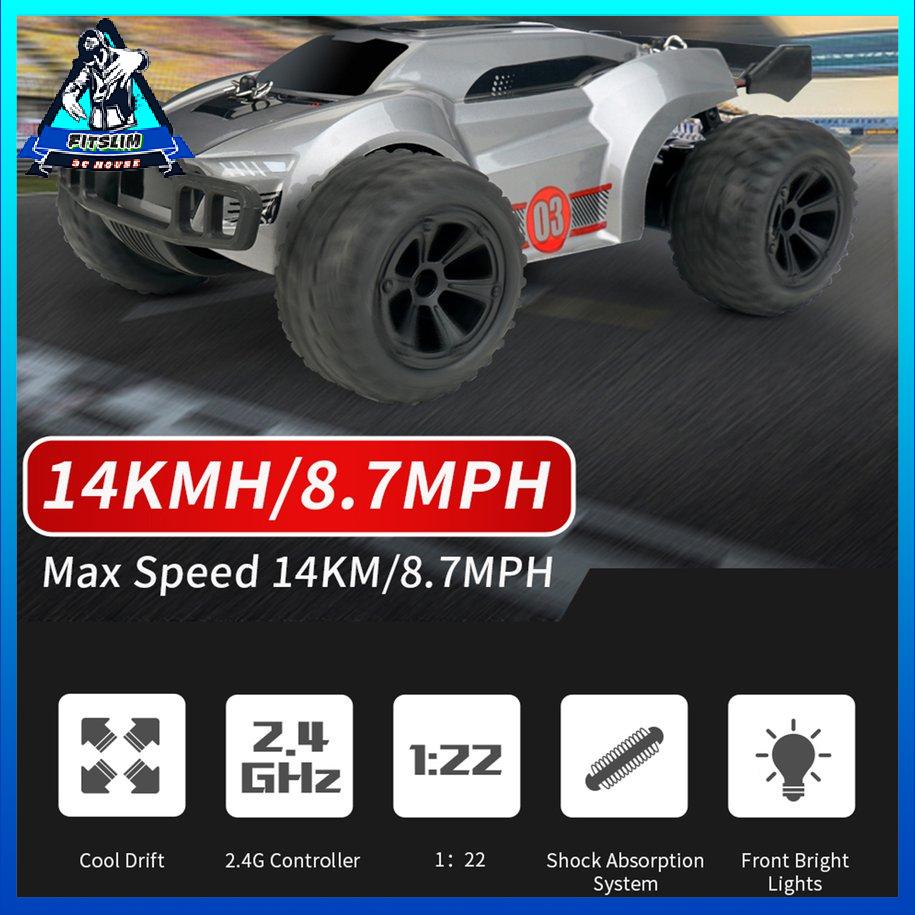 JJR / C Q88 RC Car 2WD Drift Car 1:22 2.4G Xe địa hình tốc độ cao