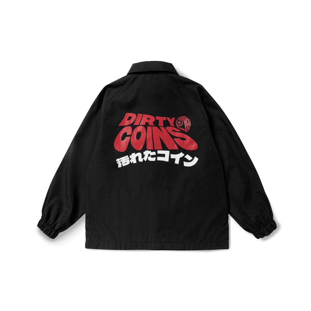 Áo Khoác DirtyCoins Dico Wavy Coach Jacket - Black