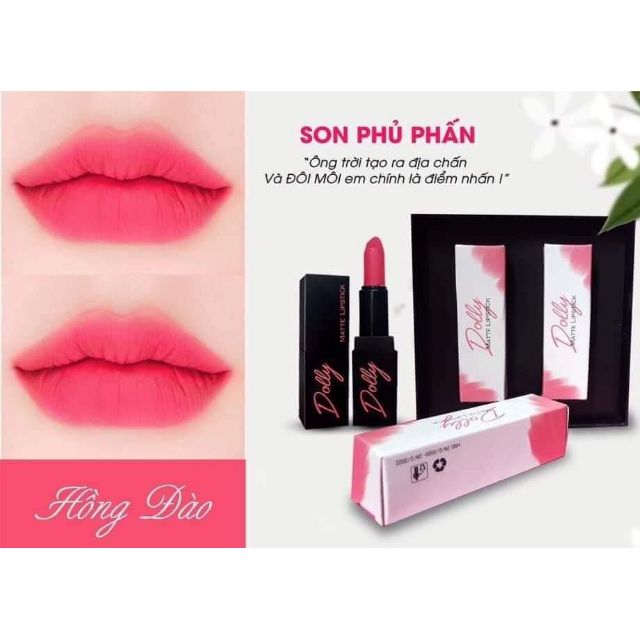 Son Sáp Phủ Phấn Dolly  Màu Hồng Đào ( tách set) | BigBuy360 - bigbuy360.vn