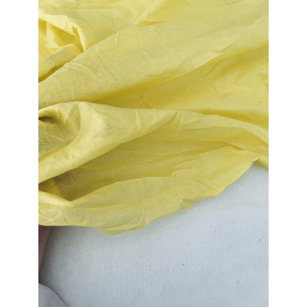 Vải thô boi màu vàng