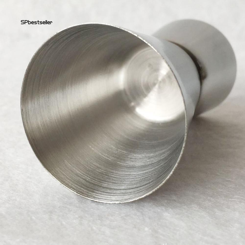 Cốc đong hai đầu bằng thép không gỉ dùng để pha chế coctail tiện dụng