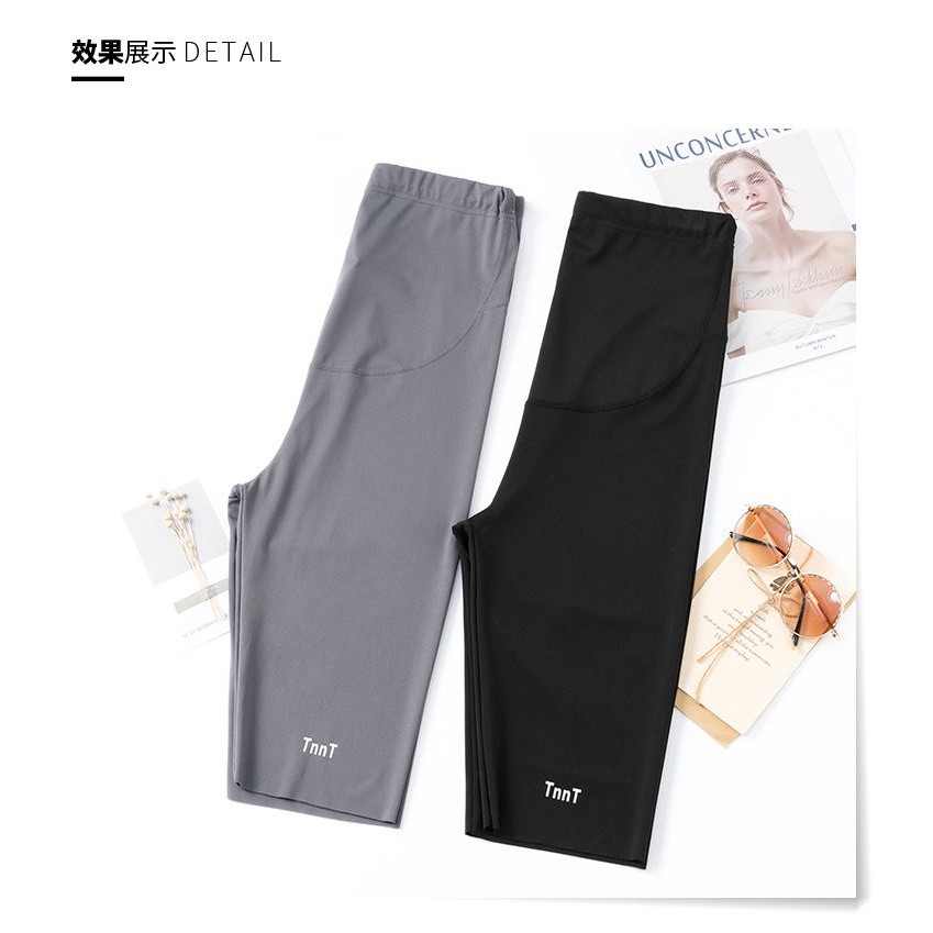 Quần Legging Ngắn Chất Liệu Mỏng Thời Trang Cho Mẹ Bầu