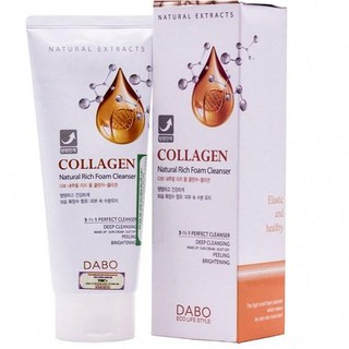 HÀNG CHÍNH HÃNG - Sữa rửa mặt  collagen dabo 3IN1 Nature Hàn quốc dưỡng trắng da, xóa xạm nám 180ml/Hộp