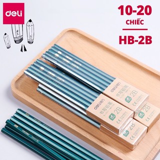 Bút chì gỗ Deli 2B hộp 10 cái