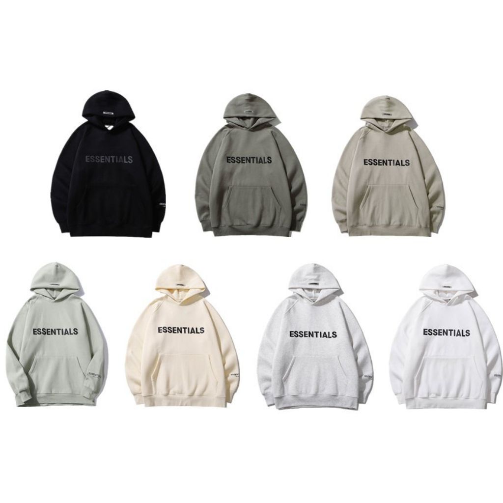 Áo Hoodie Nam Nữ ANYOUNG Áo nỉ hoodie Essentials In cao su nổi  , áo nỉ bông unisex nam nữ