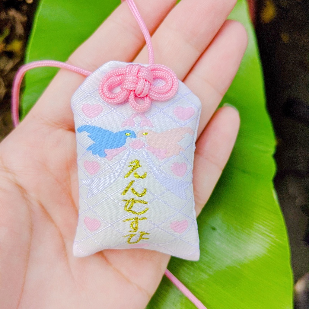 Túi Phước Omamori Kết Duyên Mix Đá, Thảo Mộc, Muối Hồng Himalaya