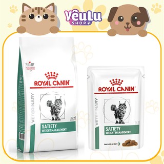 Thức Ăn Hạt Kiểm Soát Cân Nặng Cho Mèo Royal Canin Satiety Weight Management Feline 1.5Kg - YêuLu Shop