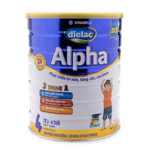SỮA BỘT DIELAC ALPHA 4 1500G (CHO TRẺ TỪ 2-6 TUỔI)