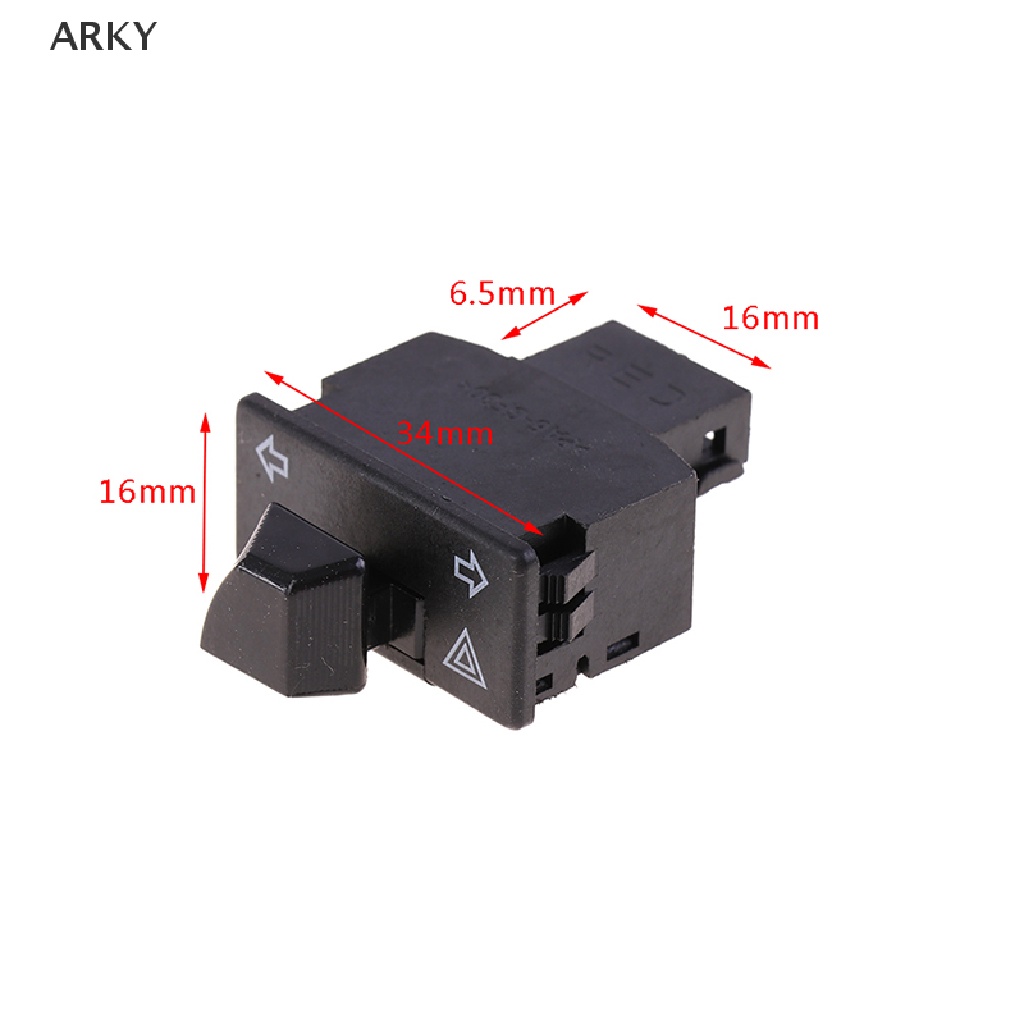 Công Tắc Khởi Động Đèn Xi Nhan Khẩn Cấp 34mm Chuyên Dụng Cho Xe Mô Tô