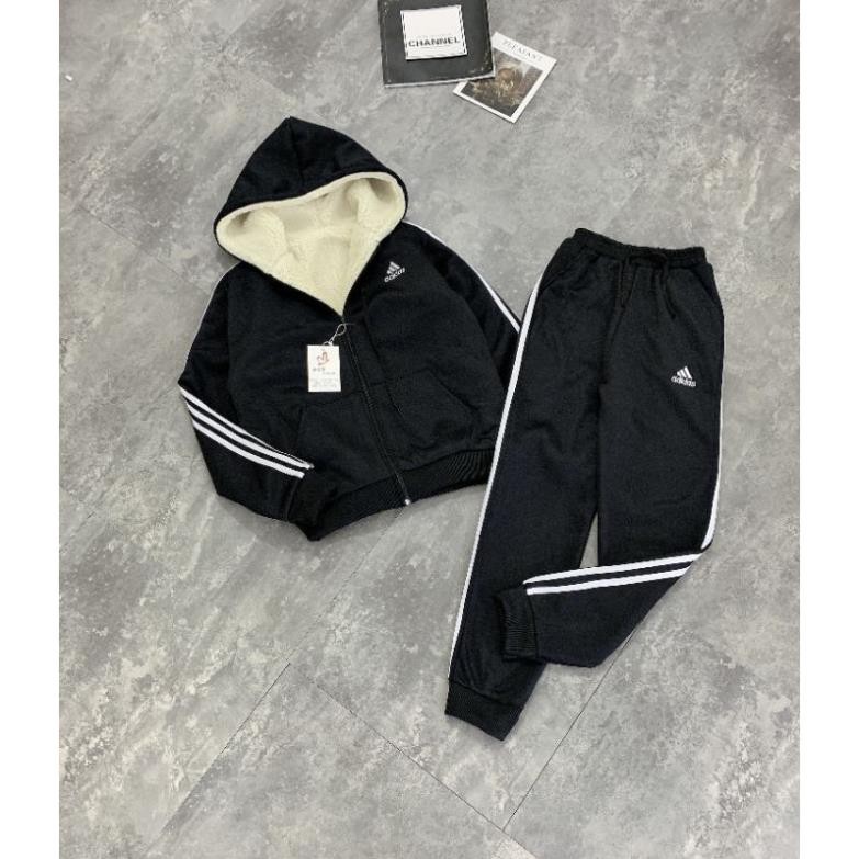 Bộ nỉ nam lót lông adidas ་