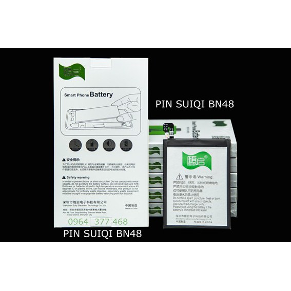 Pin Suiqi dành cho máy Xiaomi Redmi Note 5 / Note 5 Pro / Note 6 Pro Mã Pin BN48