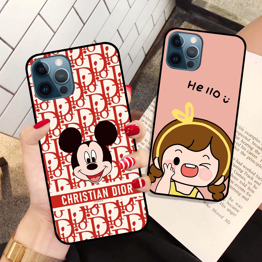 Ốp I.p.h.o.n.e 12 12 Pro 12 Pro Max 12 Mini in hình mickey, hổ, kingtiger siêu rẻ T19 - T24