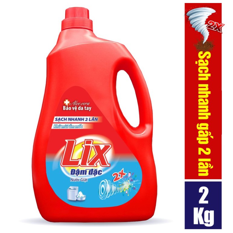 Nước giặt Lix đậm đặc 2kg
