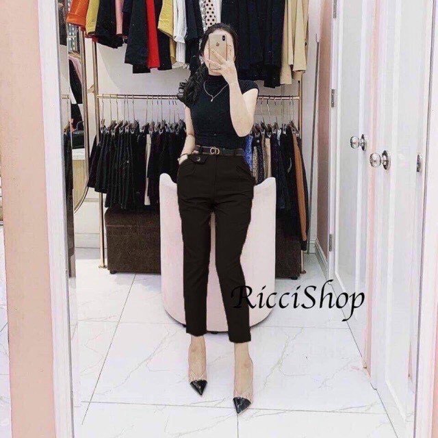 [Mã NGUY356 Giảm 2% Đơn Từ ₫99k] Quần baggy nữ kiểu dáng công sở lịch sự