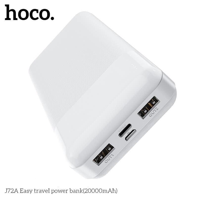 Pin sạc dự phòng Hoco J72A Easy travel 20000mAh 2 cổng Input/Output max 2A - Hoặc pin dự phòng hoco j72