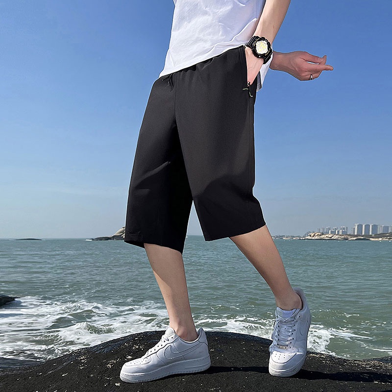 Quần Lửng 3 Lớp Phong Cách Hàn Quốc Cho Nam Size M-4XL