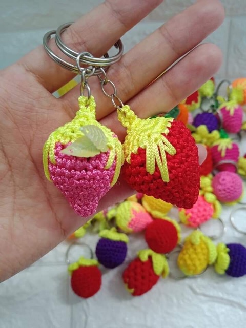 Móc khoá len trái cây