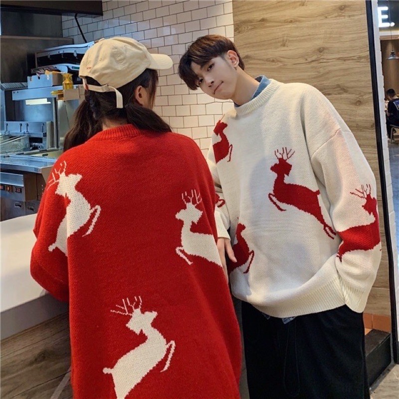 Áo len Noel bông tuyết, tuần lộc QC dày dặn mặc Giáng Sinh | BigBuy360 - bigbuy360.vn